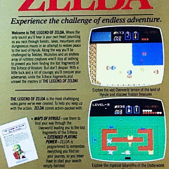 Nintendo The Legend Of Zelda and Zelda II Complete - Picture 6 of 8